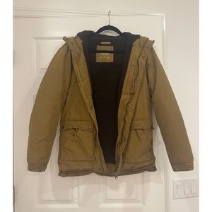 Pull&Bear Men’s Fleece Lined Parka Jacket